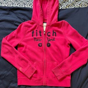 Abercrombie Kids Zip Up Jacket Hot Pink Navy